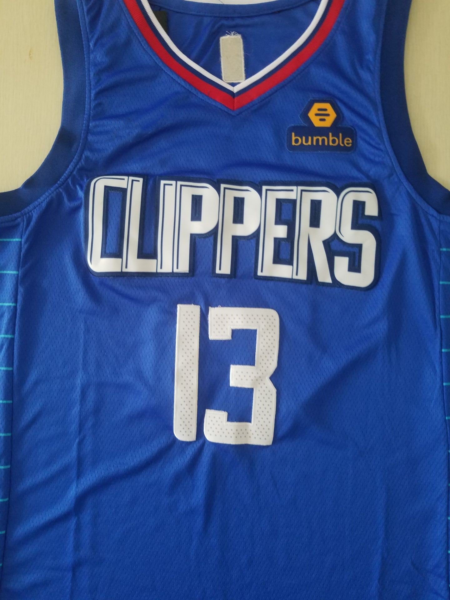 Men's LA Clippers #13 Paul George 19/20 Swingman Jersey Blue