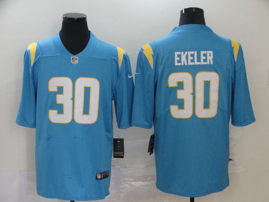 Men's Los Angeles Chargers Austin Ekeler #30 Powder Blue Player Game Jersey