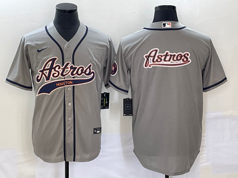 Men's Houston Astros Gray Replica Team Jersey Joint Edition