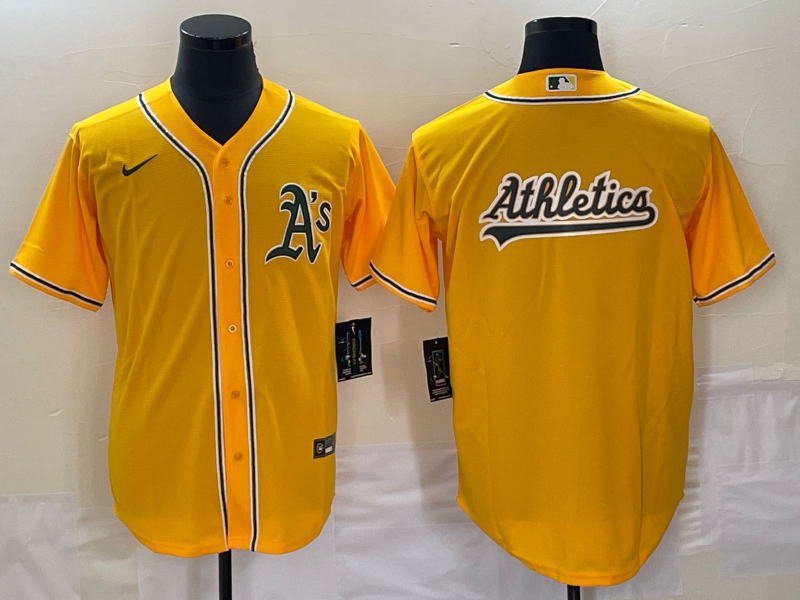 Men's Oakland Athletics Gold Alternate Replica Player Jersey