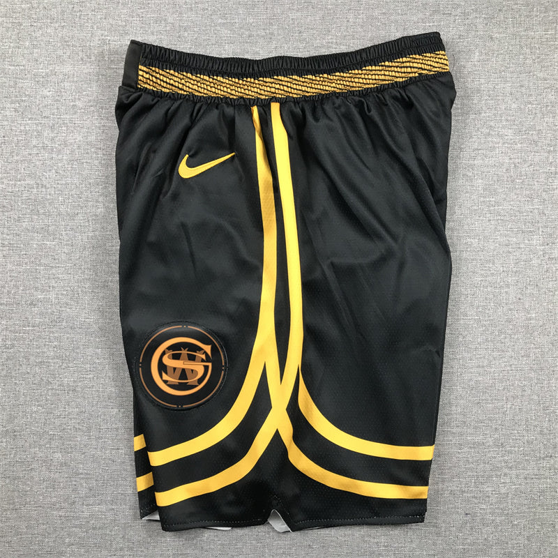 Men's Golden State Warriors Black 2023/24 Swingman City Edition Shorts