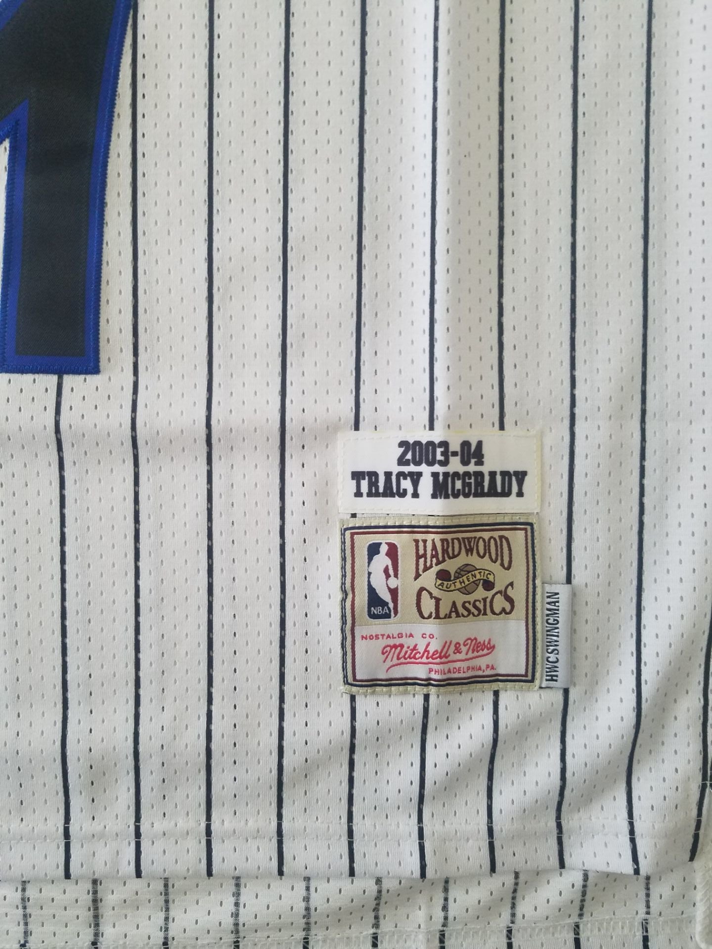 Men's Orlando Magic Tracy McGrady 2003-04 White Hardwood Classics Swingman Jersey