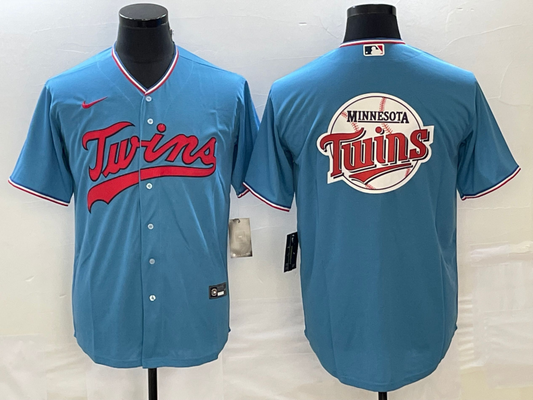 Men's Minnesota Twins Blue Replica Player Jersey