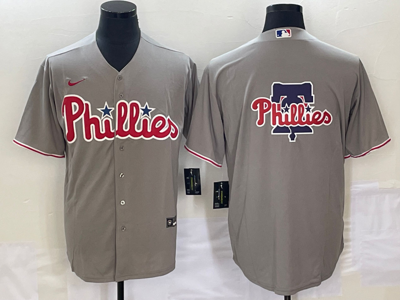 Men's Philadelphia Phillies Gray Replica Team Jersey