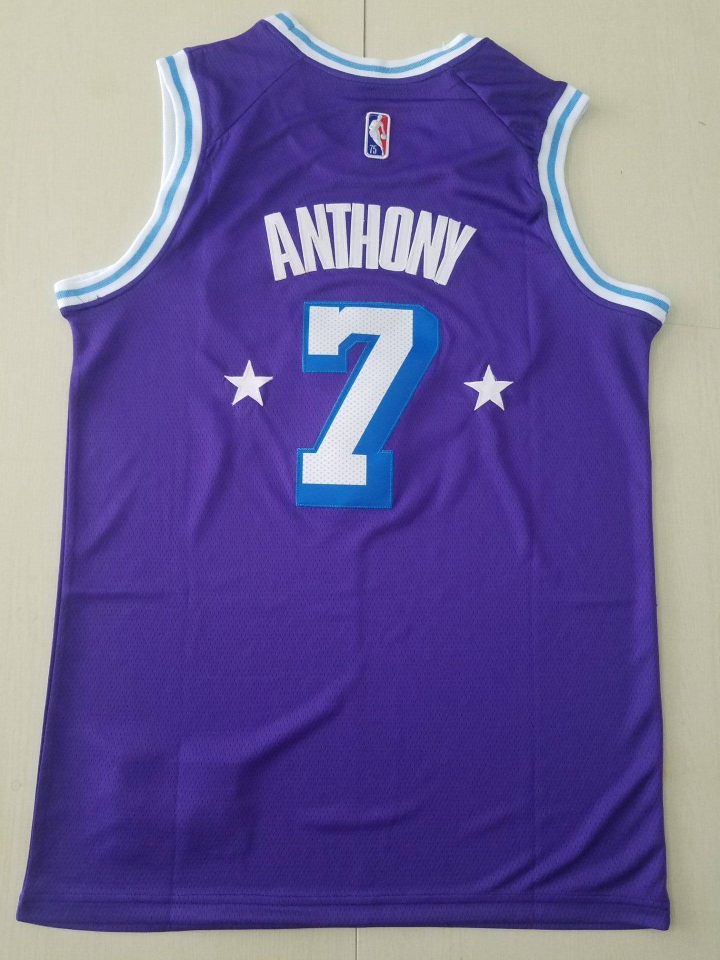 Men's Los Angeles Lakers Carmelo Anthony Purple Swingman Jersey - City Edition