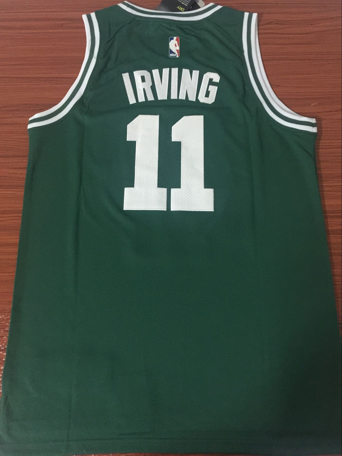 Men's Boston Celtics Kyrie Irving #11 NBA Green Swingman Player Jersey