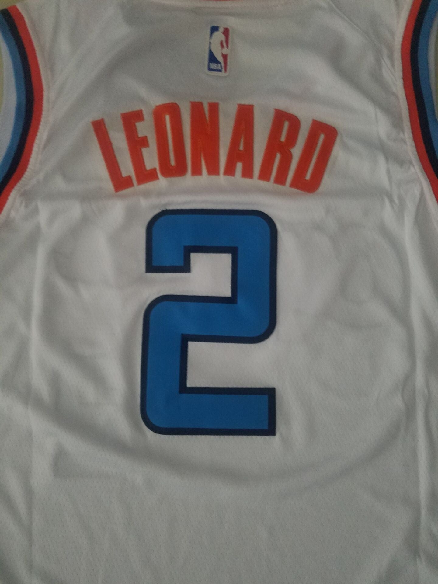 Men's LA Clippers Kawhi Leonard #2 White Player Jersey