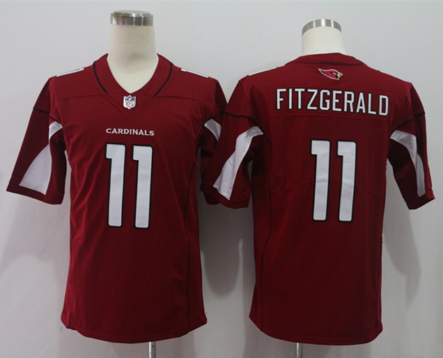 Men's Arizona Cardinals Larry Fitzgerald #11 Red Game Jersey