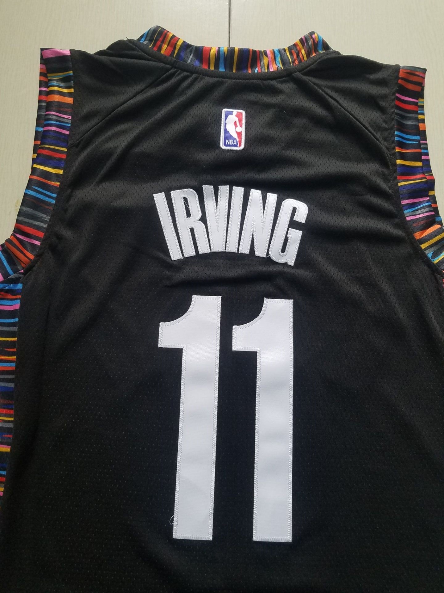 Men's Brooklyn Nets Kyrie Irving #11 Black Swingman Jersey - City Edition