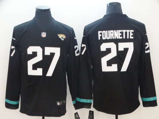 Men's Jacksonville Jaguars Leonard Fournette #27 Black Player Game Jersey