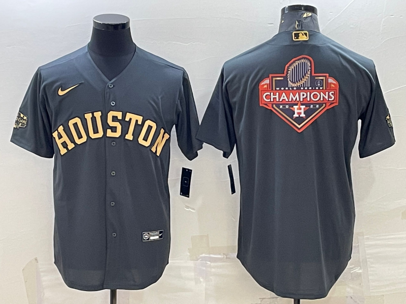 Men's Houston Astros Dark Gray Replica Player Jersey