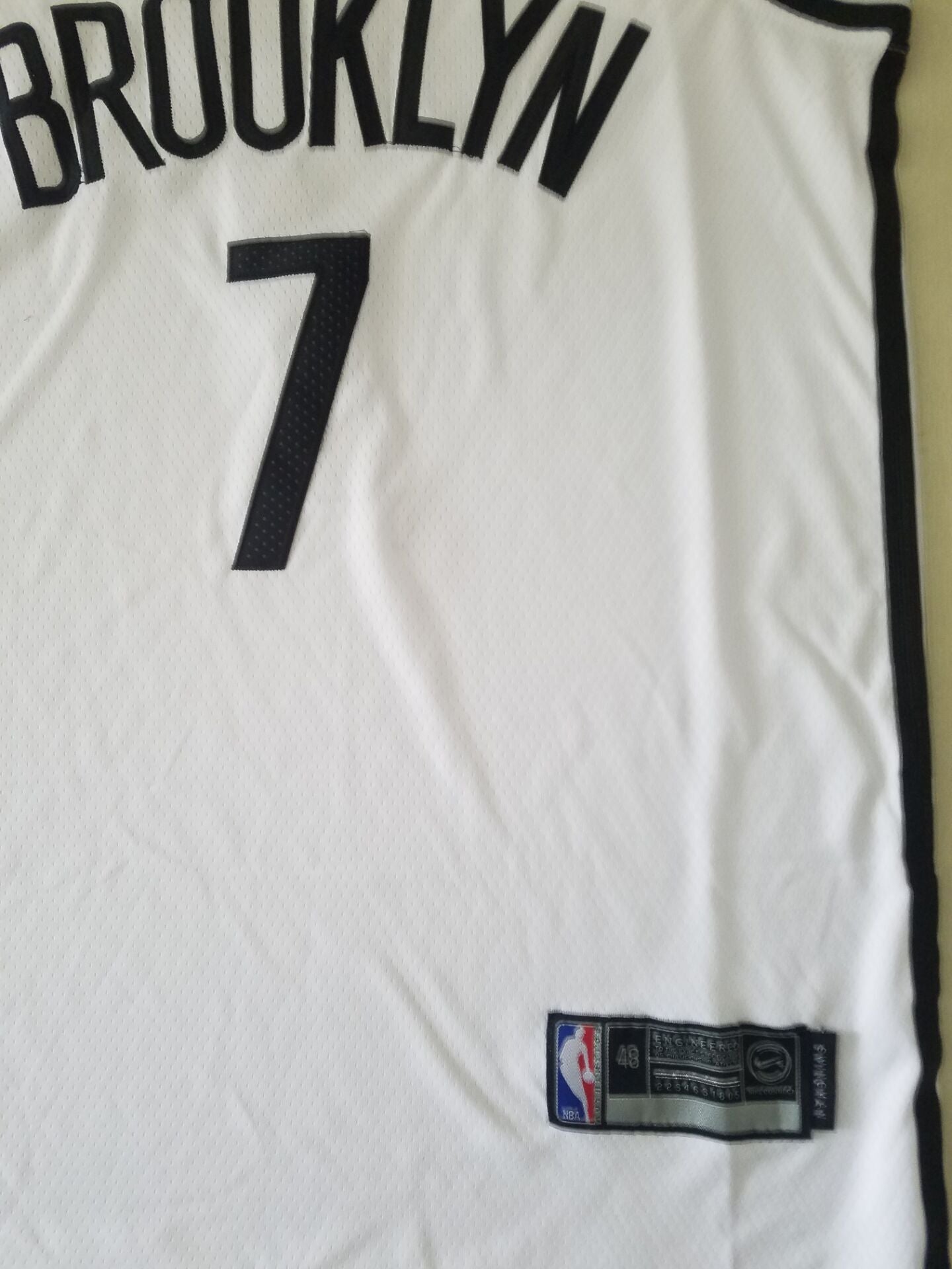 Men's Brooklyn Nets Kevin Durant White 2019 Fast Break Player Movement Jersey