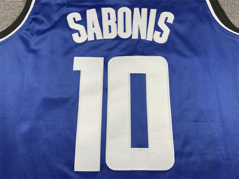 Men's Sacramento Kings Domantas Sabonis #10 Blue 2023/24 Swingman Jersey - City Edition