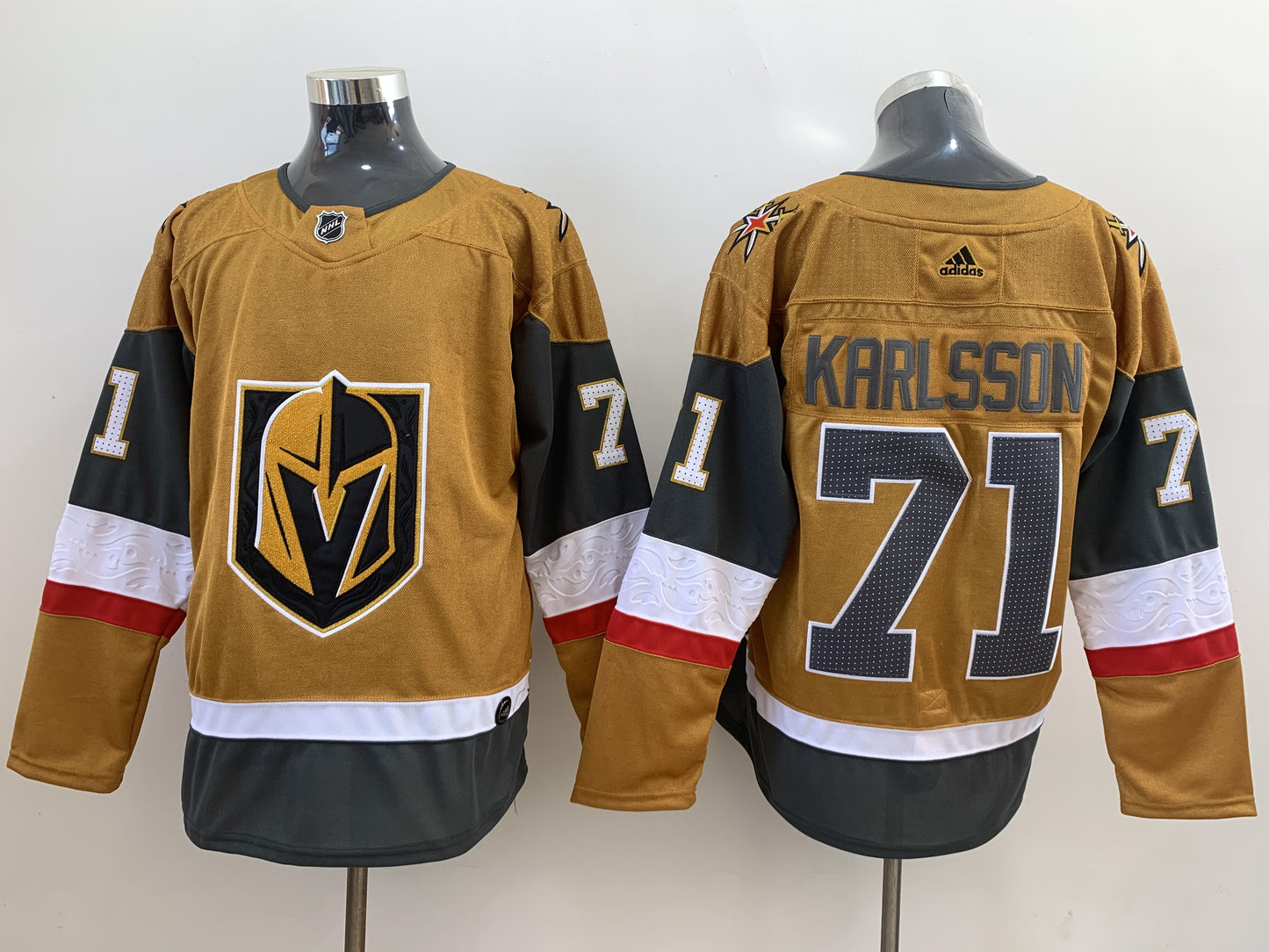 Men's Vegas Golden Knights William Karlsson #71 Gold Breakaway Player Jersey