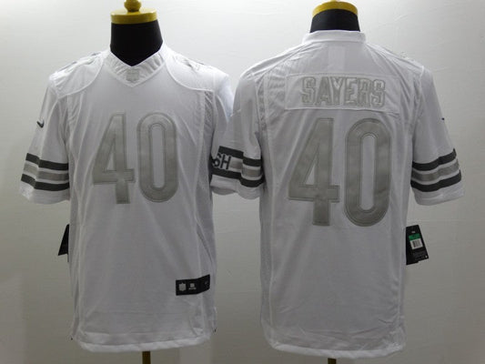 Men's Chicago Bears Gale Sayers #40 White Game Jersey