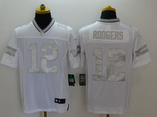 Men's Green Bay Packers Aaron Rodgers #12 White Alternate Game Jersey