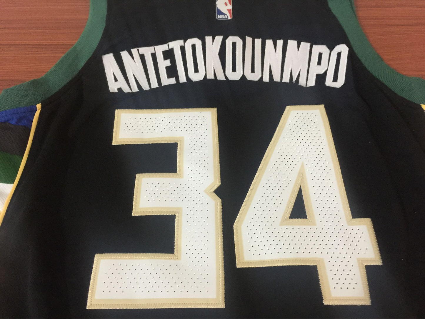 Men's Milwaukee Bucks Giannis Antetokounmpo #34 Black Player Jersey