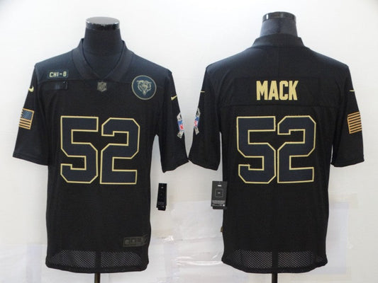 Men's Chicago Bears Khalil Mack #52 Black Game Replica Jersey