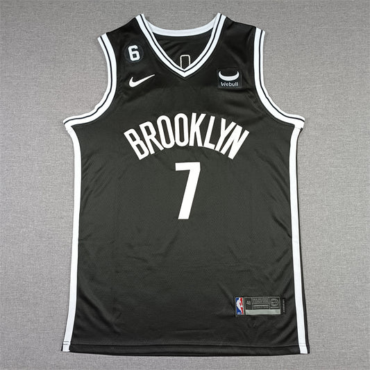 Men's Brooklyn Nets Kevin Durant #7 Black 2022/23 Swingman Jersey - Icon Edition