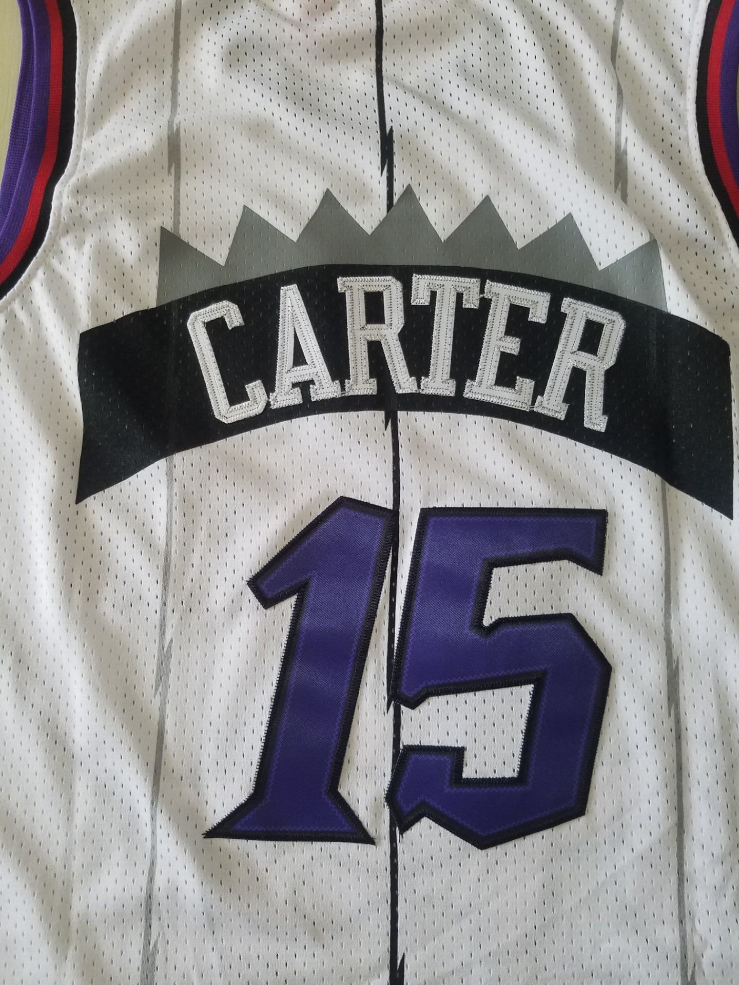 Men's Toronto Raptors Vince Carter Mitchell & Ness White Classics Jersey