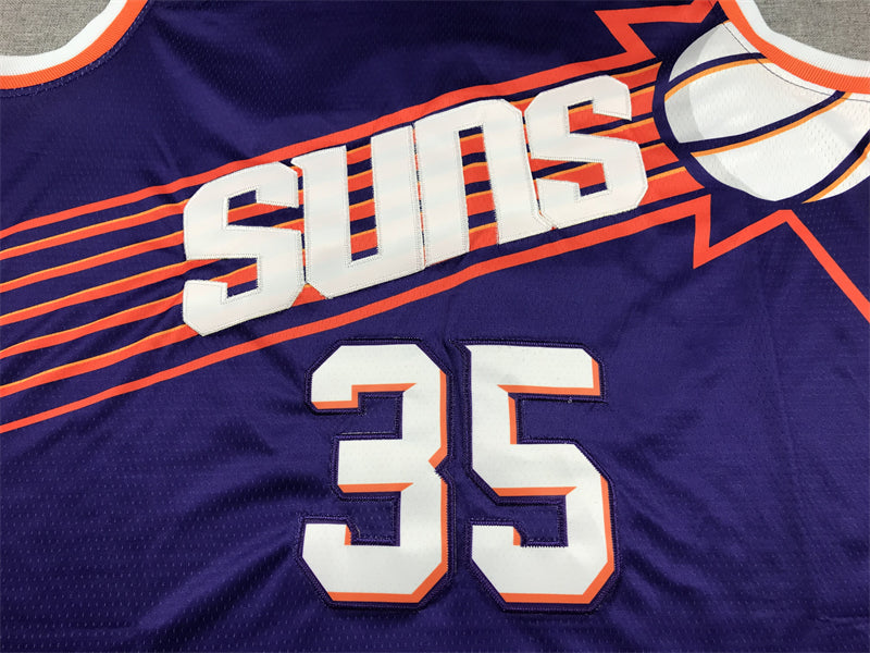 Men's Phoenix Suns Kevin Durant #35 Purple 2023/24 Fast Break Replica Jersey - Icon Edition