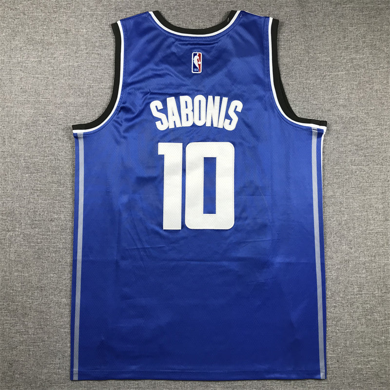 Men's Sacramento Kings Domantas Sabonis #10 Blue 2023/24 Swingman Jersey - City Edition