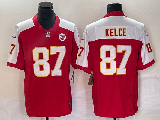 Men's Kansas City Chiefs Travis Kelce #87 Red Player Game Jersey