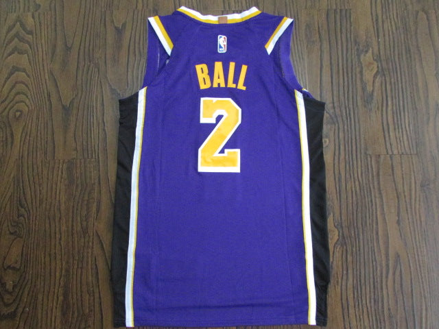 Men's Los Angeles Lakers Lonzo Ball #2 NBA Purple Jersey