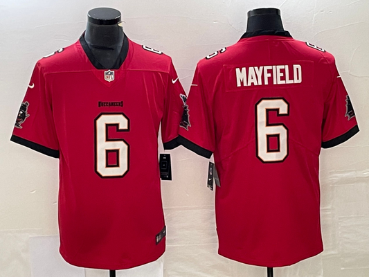 Men's Tampa Bay Buccaneers Baker Mayfield #6 Red Game Jersey