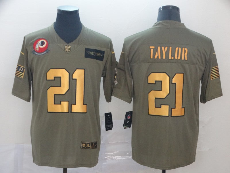 Men's Washington Commanders Sean Taylor #21 Brown Authentic Game Jersey