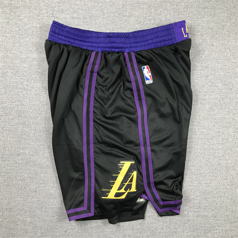 Men's Los Angeles Lakers Black 2023/24 Swingman City Edition Shorts