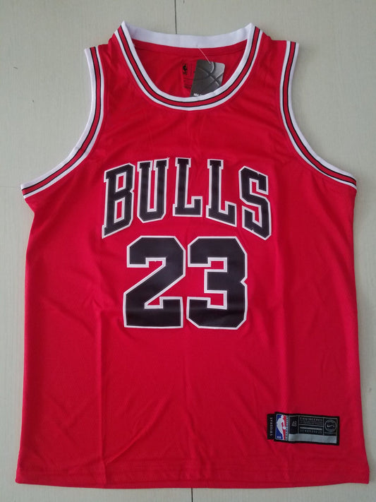 Men's Chicago Bulls Michael Jordan #23 Red Fast Break Replica Player Jersey