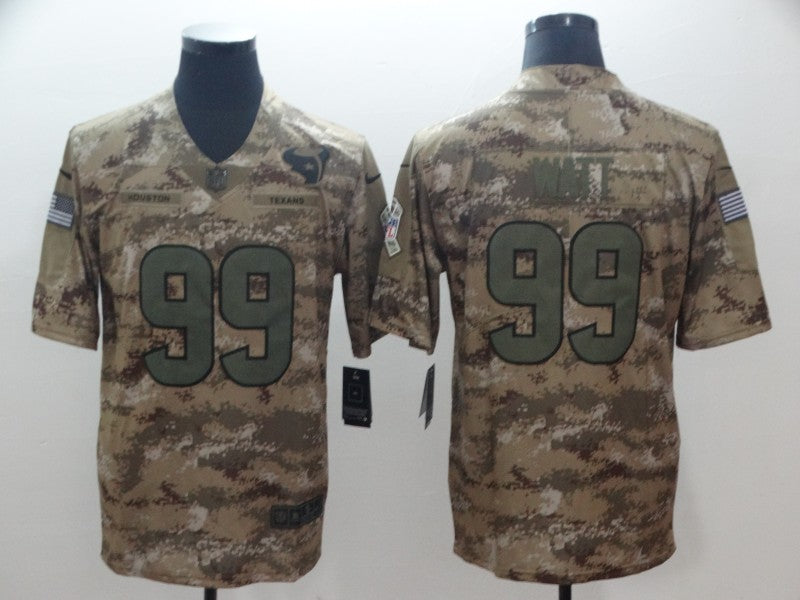 Men's Houston Texans J.J. Watt #99 Camouflage Game Jersey