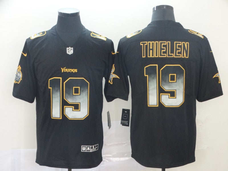 Men's Minnesota Vikings #19 Adam Thielen Black Player Game Jersey