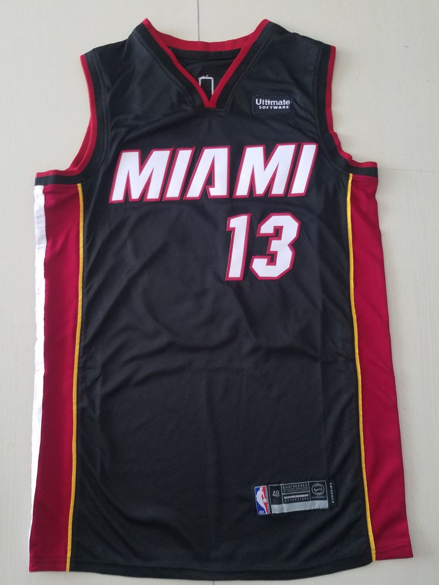 Men's Miami Heat Bam Adebayo #13 Black 2020/21 Swingman Player Jersey