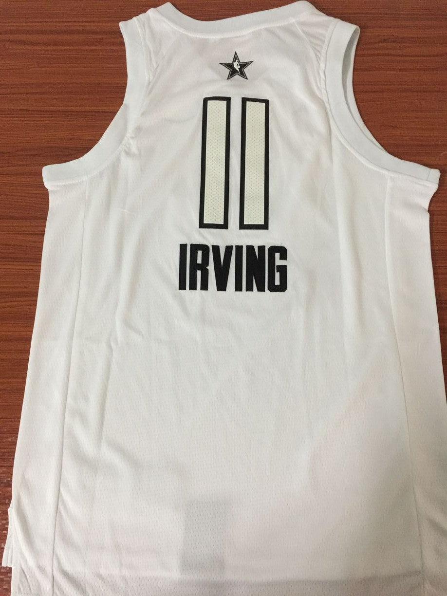 Men's Boston Celtics Kyrie Irving #11 White Swingman Jersey