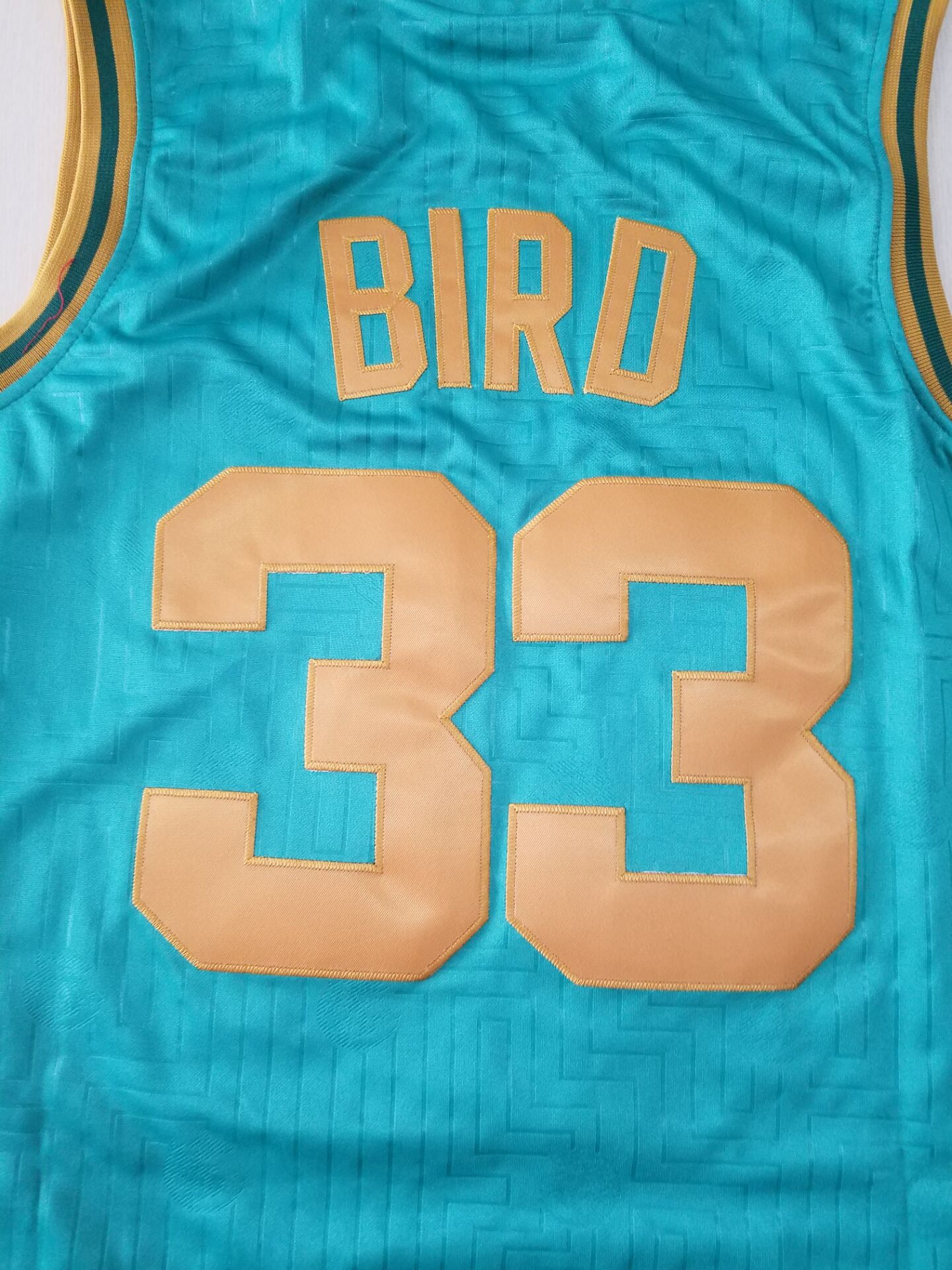 Men's Boston Celtics Larry Bird 1985-86 Green Hardwood Classics Swingman Jersey