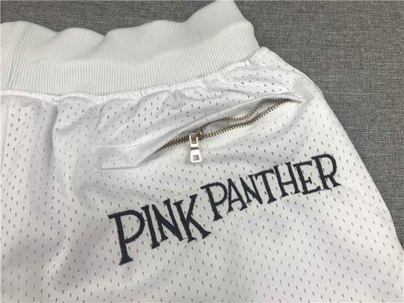 Men's Miami Heat Pink Panther White Basketball Shorts