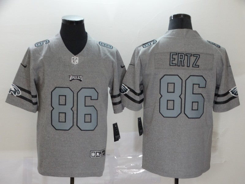 Men's Philadelphia Eagles Zach Ertz #86 Gray Game Player Jersey