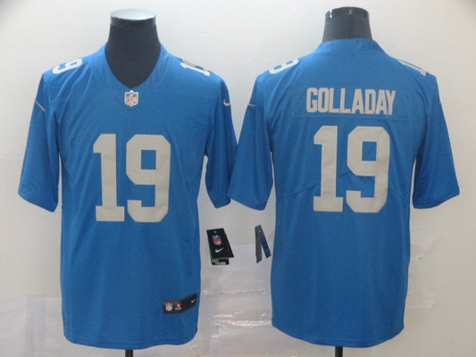 Men's Detroit Lions Kenny Golladay #19 Blue Game Jersey