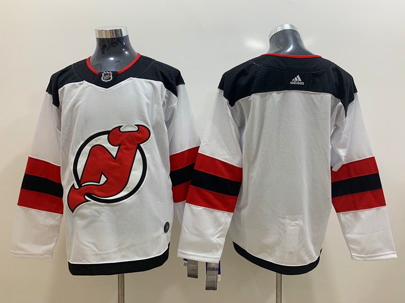 Men's New Jersey Devils White Away Primegreen Authentic Blank Jersey