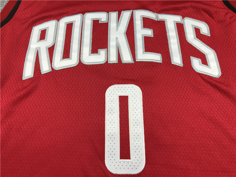 Men's Houston Rockets Russell Westbrook #0 NBA Red Swingman Jersey