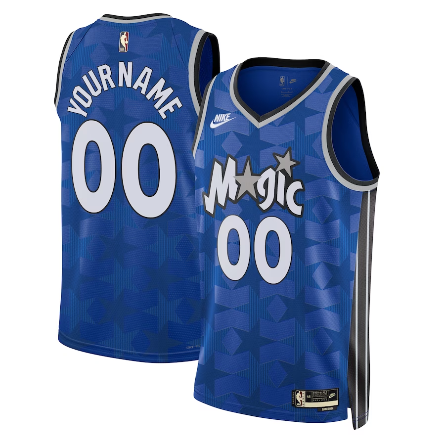 Men's Orlando Magic Blue 2023/24 Swingman Custom Jersey - Classic Edition