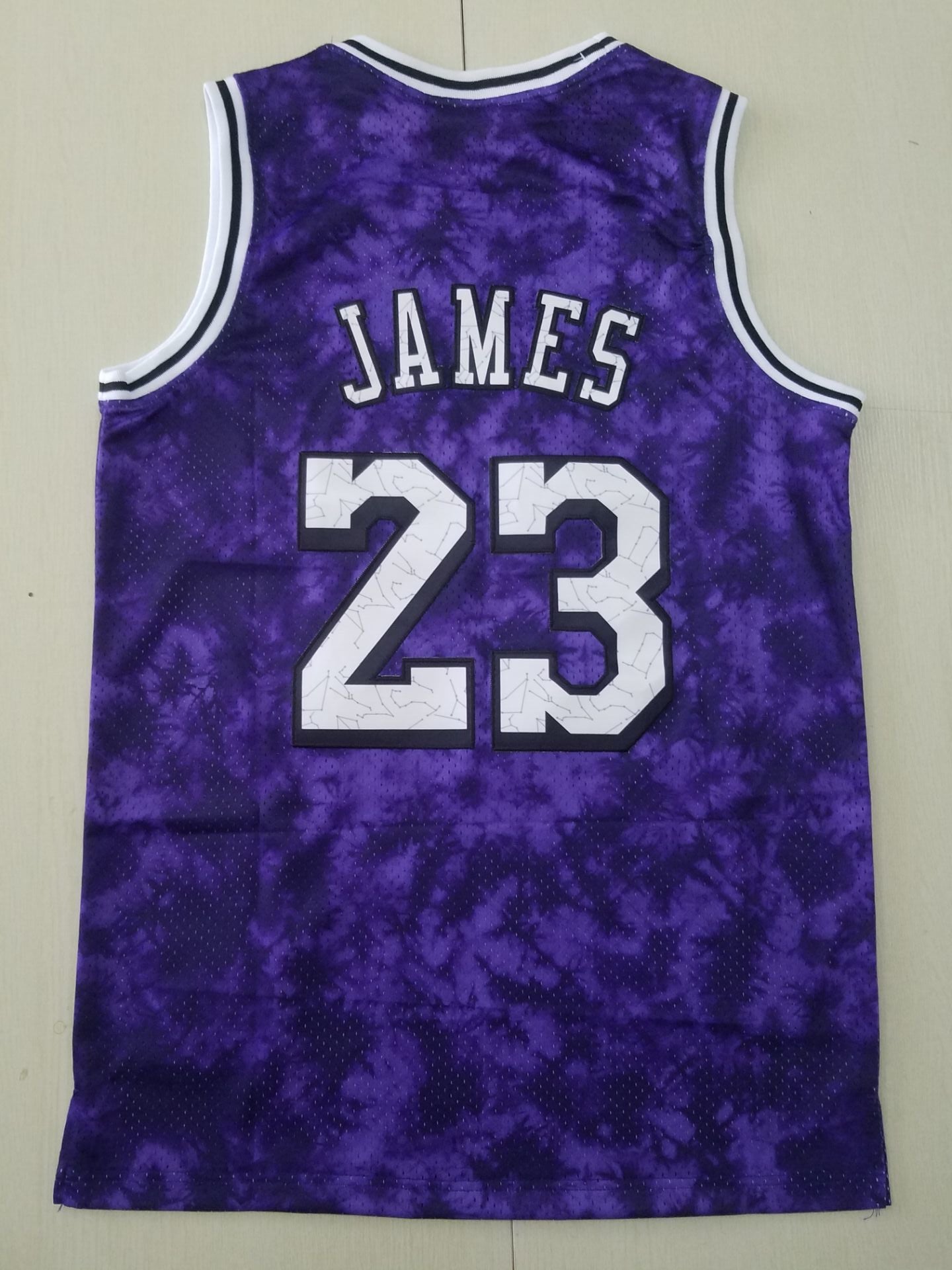 Men's Los Angeles Lakers LeBron James #23 Purple Galaxy Swingman Jersey