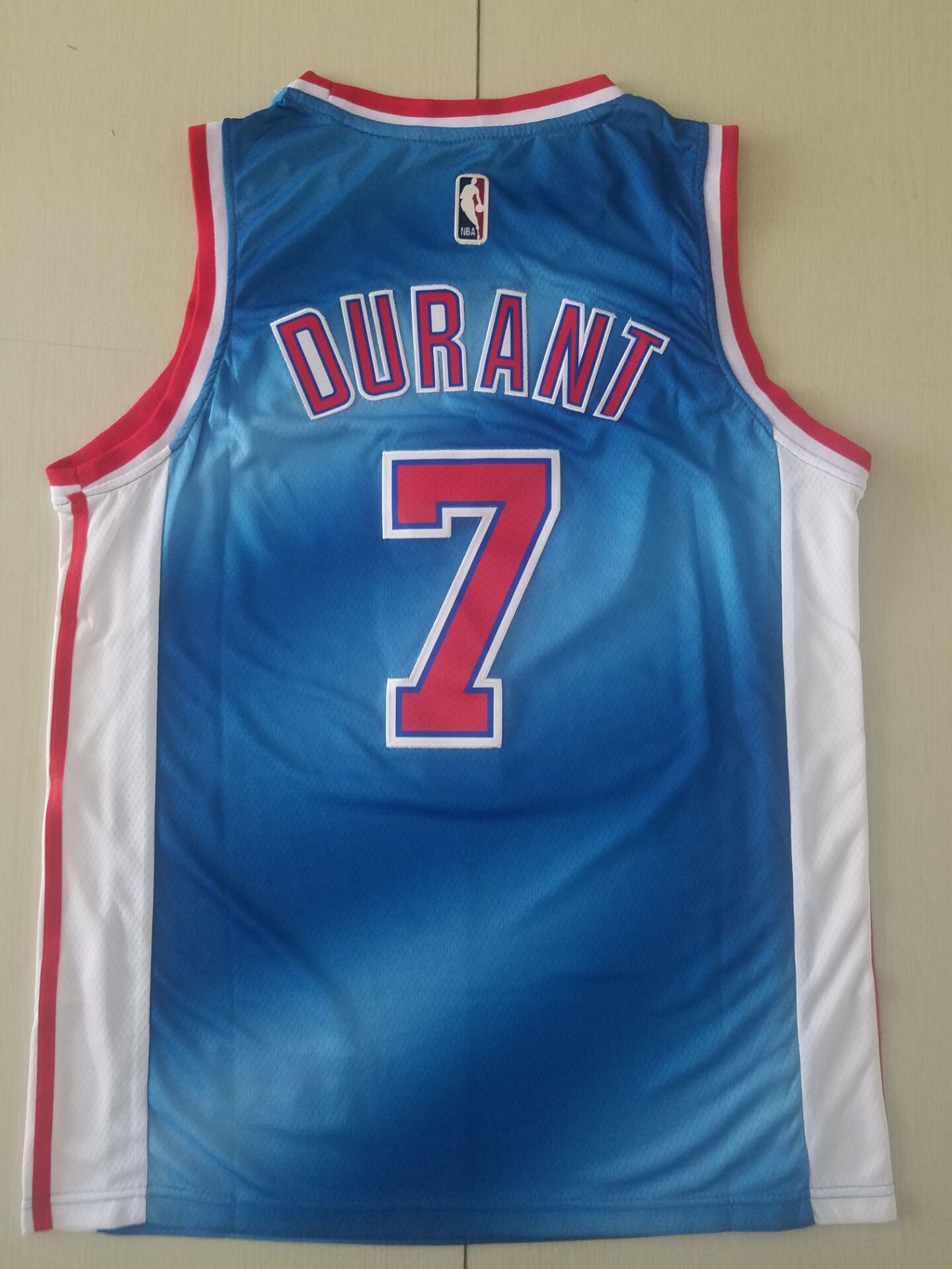 Men's Brooklyn Nets Kevin Durant #7 Blue Swingman Player Jersey