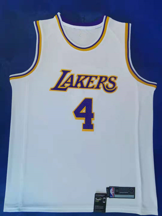 Men's Los Angeles Lakers Alex Caruso #4 NBA White Player Jersey