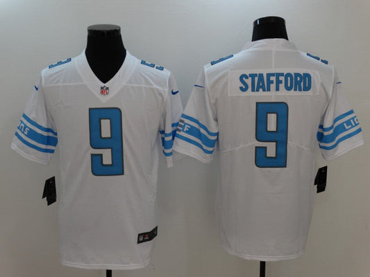 Men's Detroit Lions Matthew Stafford #9 White Game Jersey