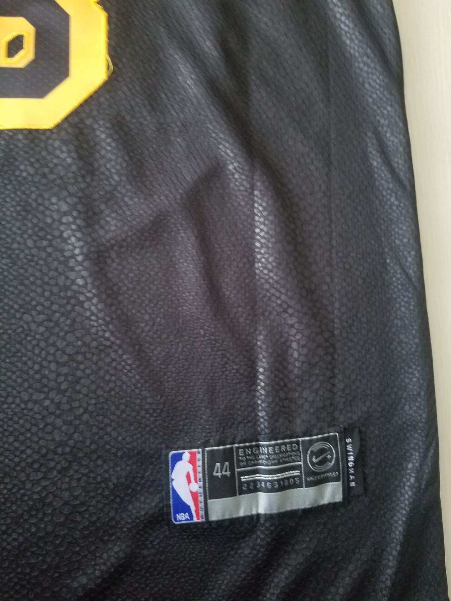 Los Angeles Lakers Kobe Bryant Black Mamba City Edition Swingman Jersey Black