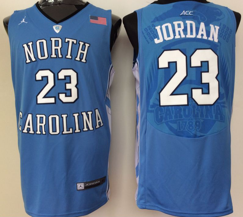 Men's North Carolina Tar Heels Michael Jordan #23 Blue Game Jersey