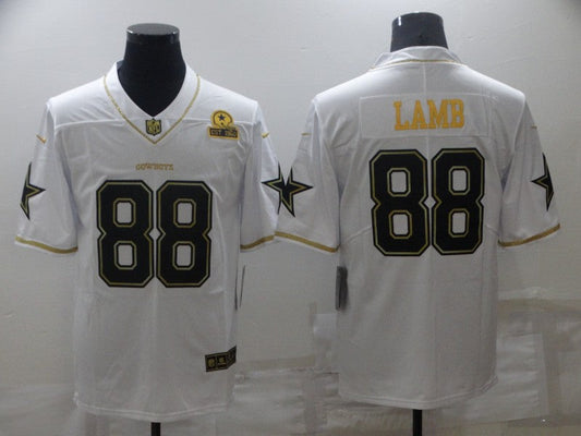 Men's Dallas Cowboys #88 CeeDee Lamb White Game Player Jersey